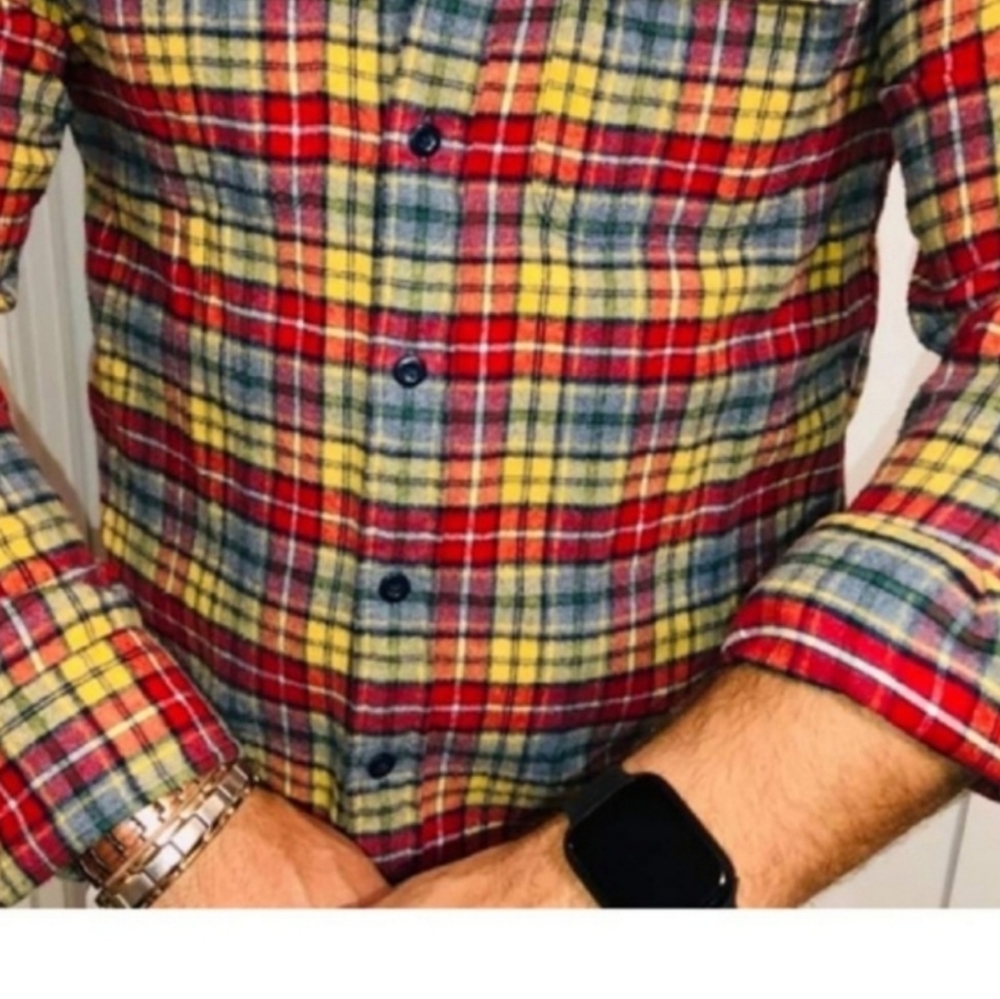 ⭐Host Pick-Abercrombie & Fitch Soft Flannel Plaid Shirt- Size M- Rare - Picture 14 of 16